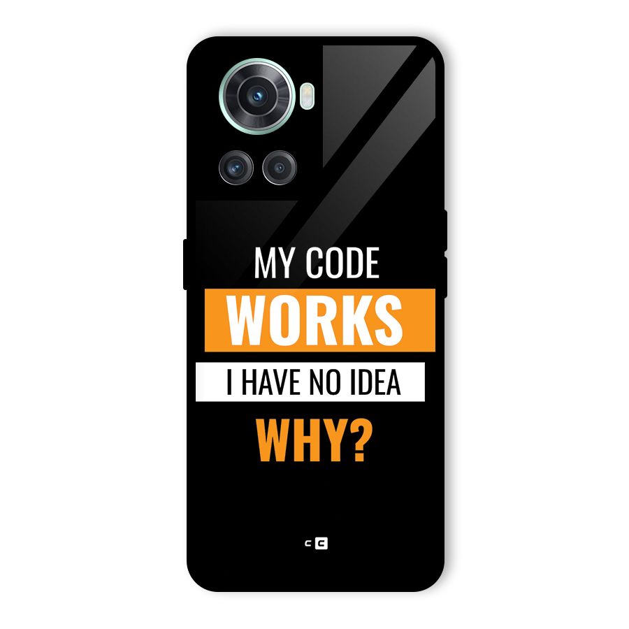 Coders Thought Glass Back Case for OnePlus 10R