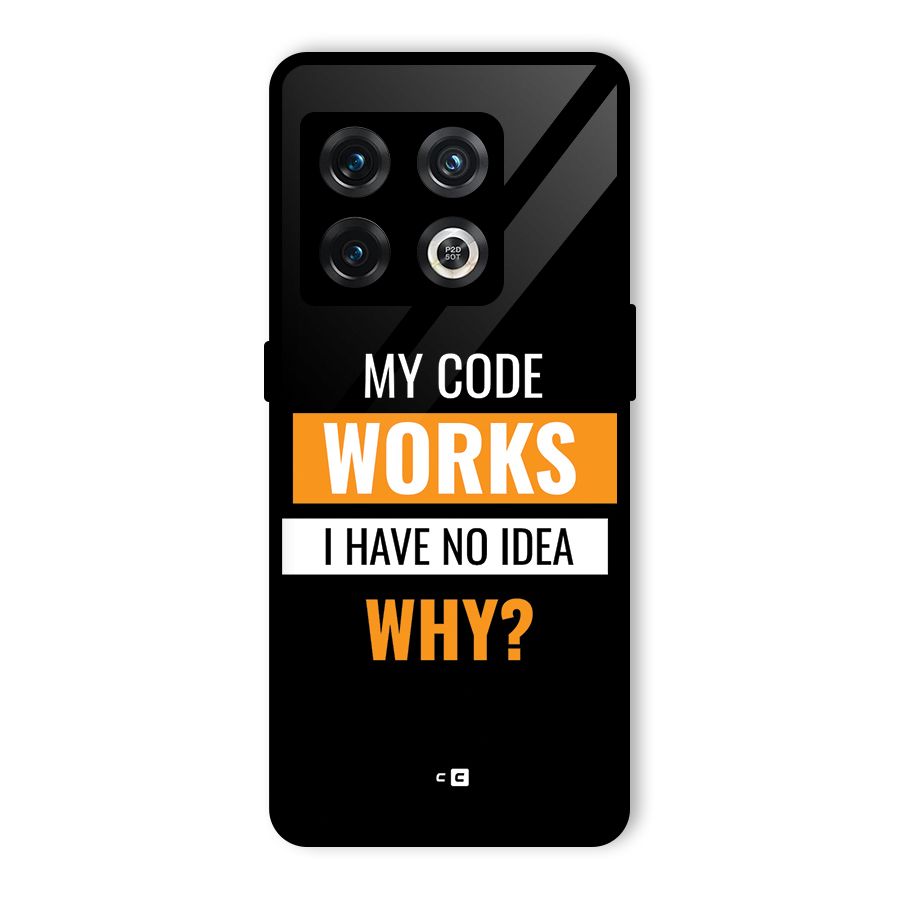 Coders Thought Glass Back Case for OnePlus 10 Pro 5G