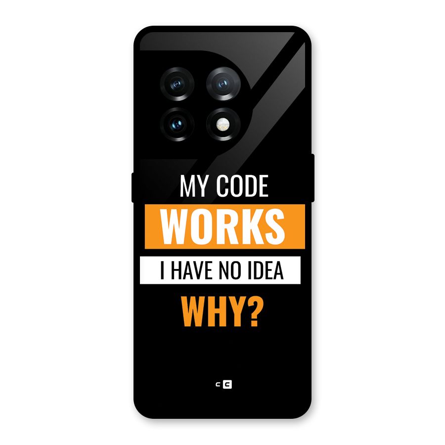 Coders Thought Glass Back Case for OnePlus 11