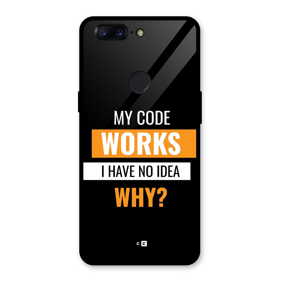 Coders Thought Glass Back Case for OnePlus 5T
