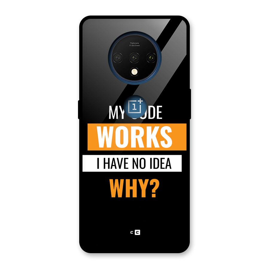 Coders Thought Glass Back Case for OnePlus 7T