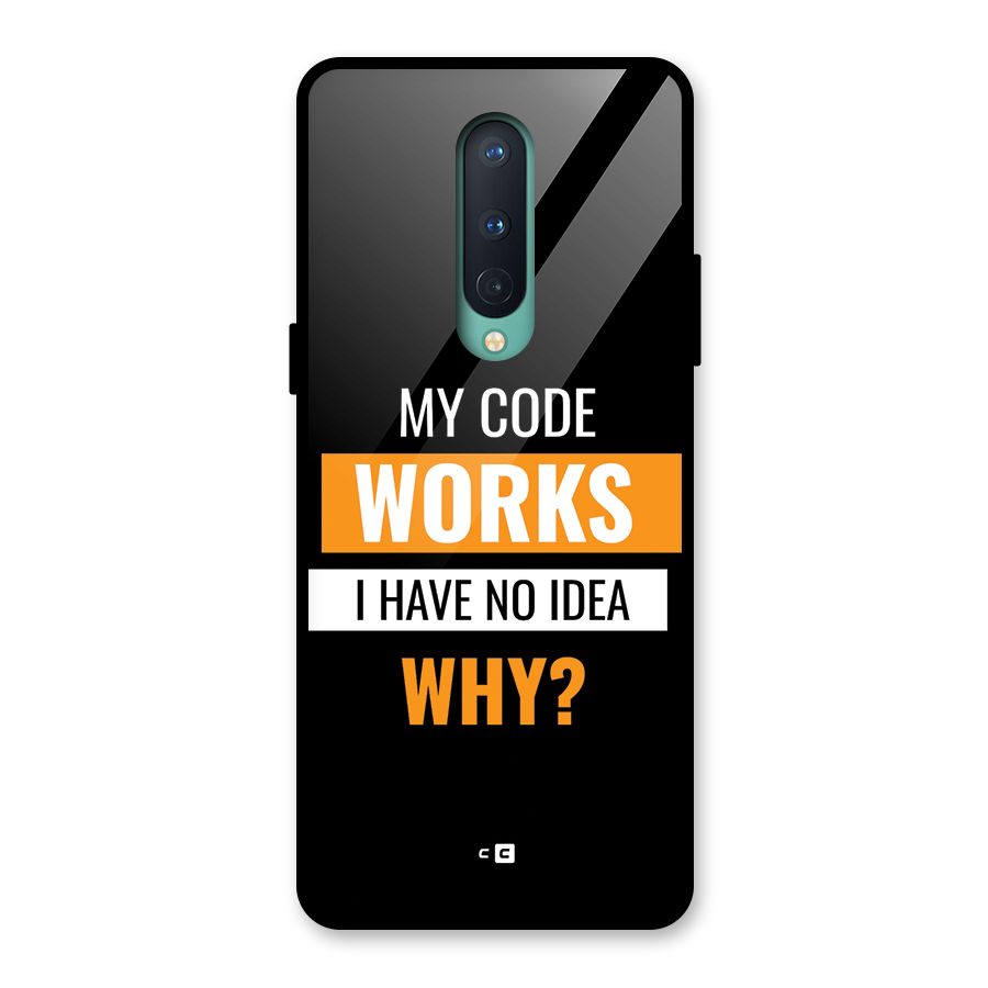 Coders Thought Glass Back Case for OnePlus 8