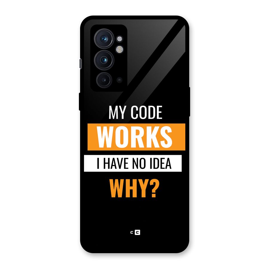 Coders Thought Glass Back Case for OnePlus 9RT 5G