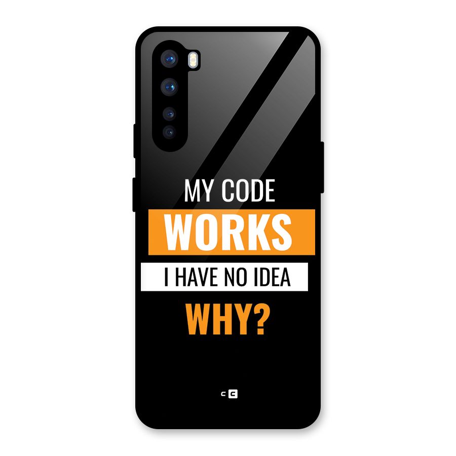 Coders Thought Glass Back Case for OnePlus Nord