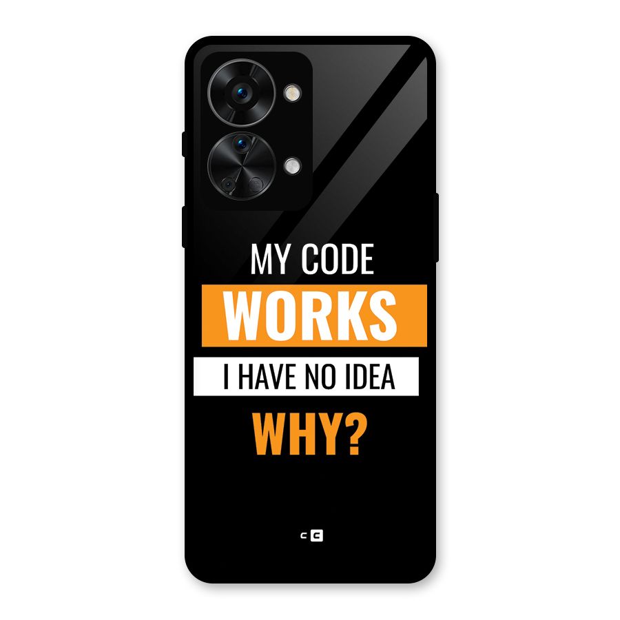 Coders Thought Glass Back Case for OnePlus Nord 2T