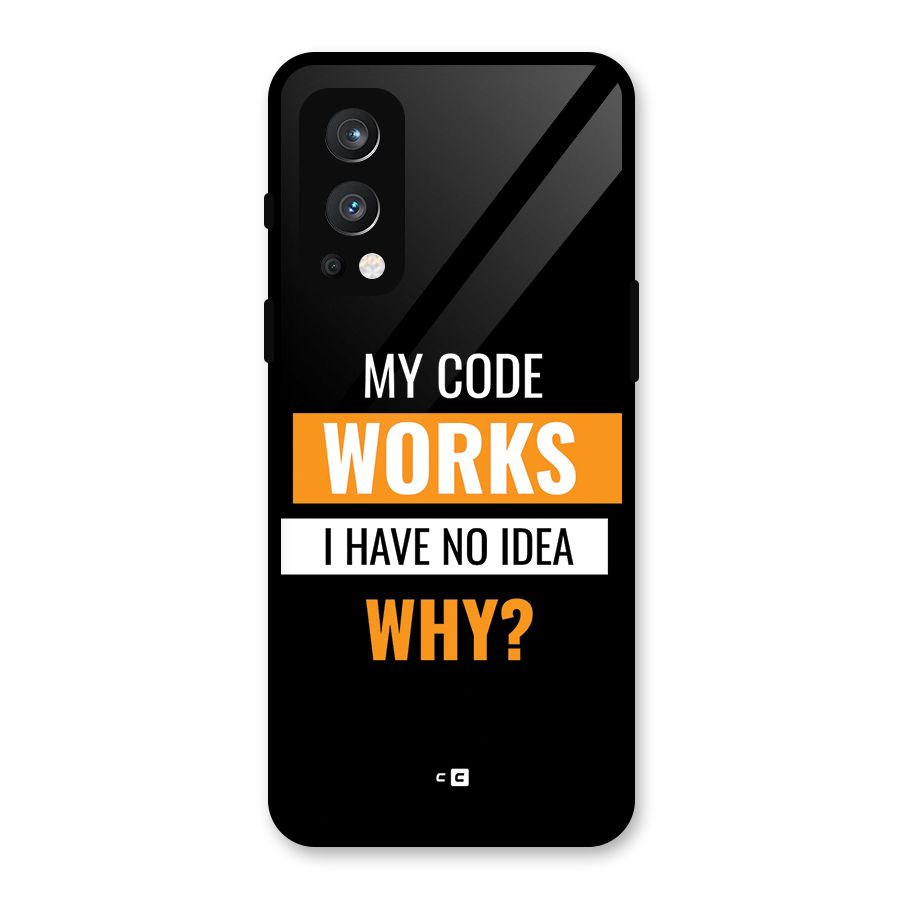 Coders Thought Glass Back Case for OnePlus Nord 2 5G