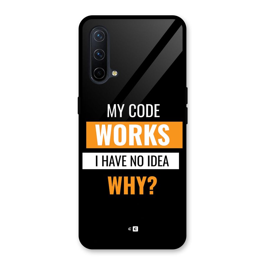 Coders Thought Glass Back Case for OnePlus Nord CE 5G