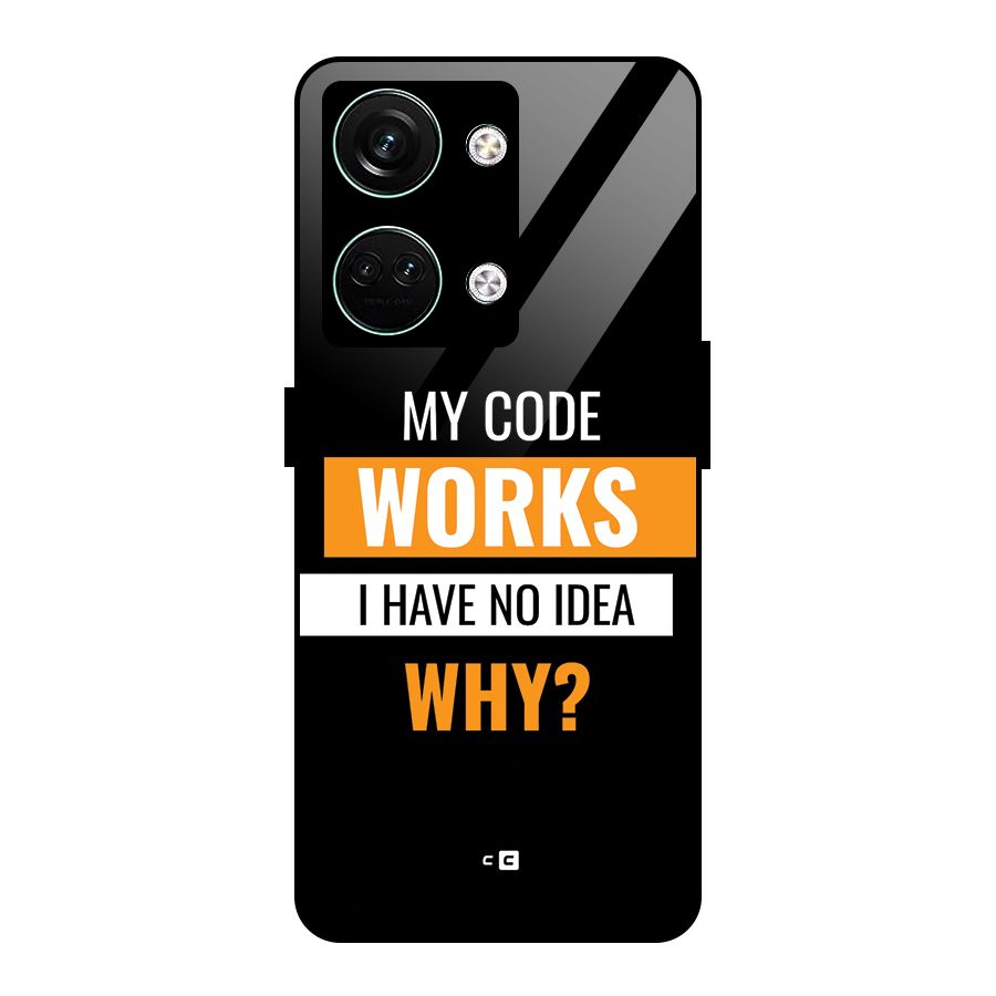 Coders Thought Glass Back Case for Oneplus Nord 3