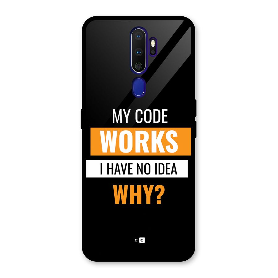 Coders Thought Glass Back Case for Oppo A9 (2020)