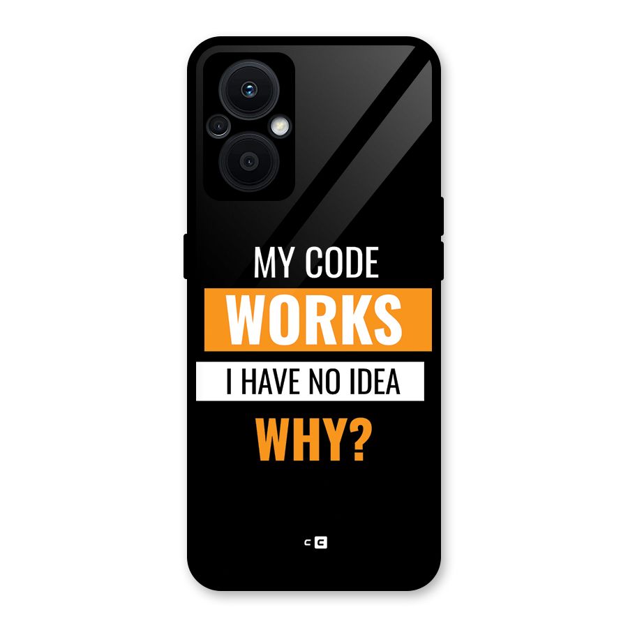 Coders Thought Glass Back Case for Oppo F21s Pro 5G