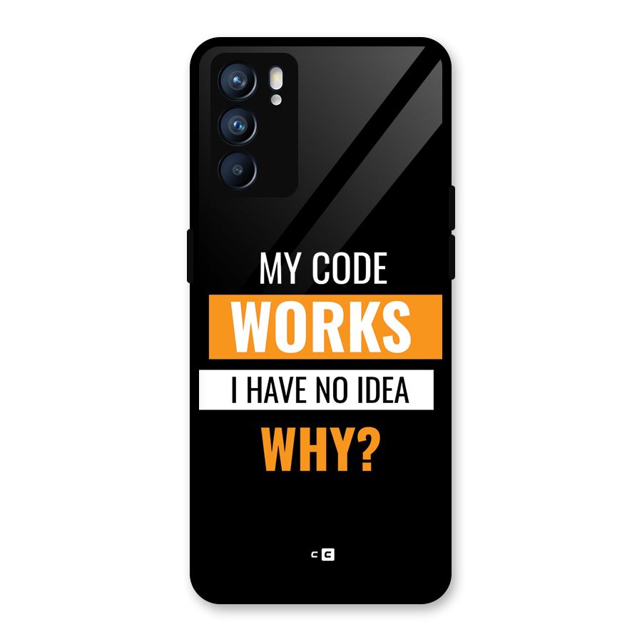 Coders Thought Glass Back Case for Oppo Reno6 5G