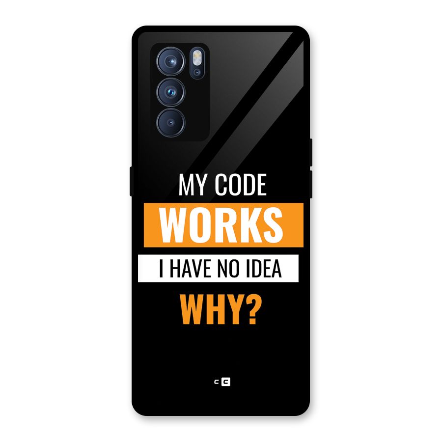 Coders Thought Glass Back Case for Oppo Reno6 Pro 5G