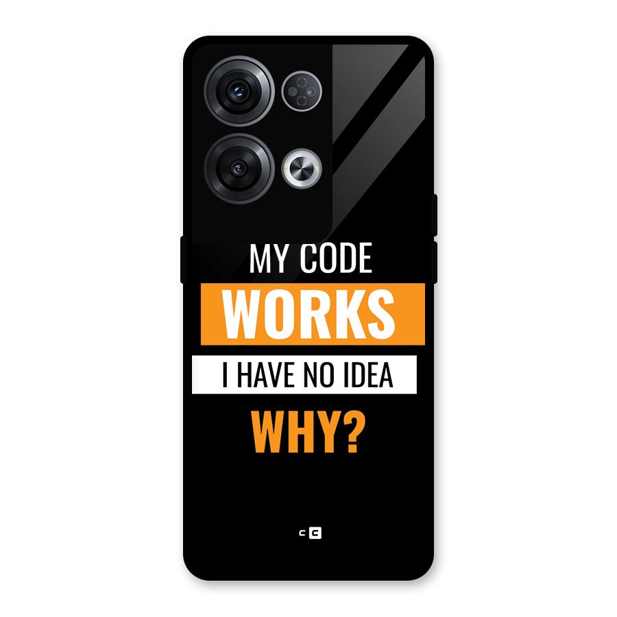 Coders Thought Glass Back Case for Oppo Reno8 Pro 5G