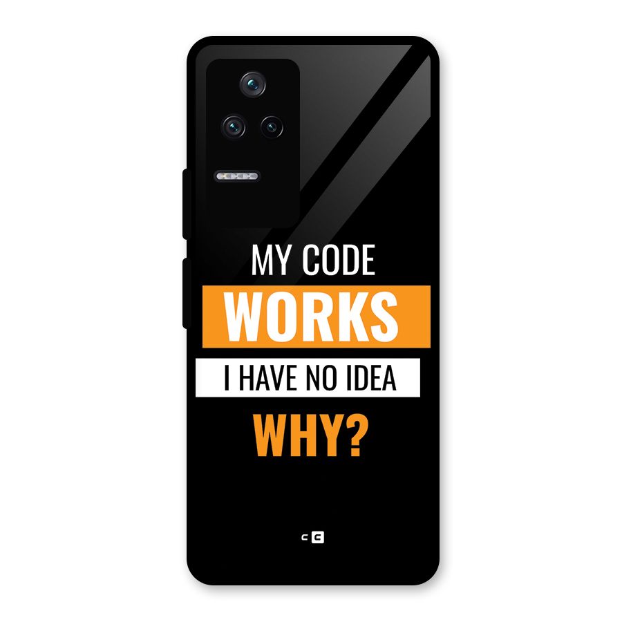 Coders Thought Glass Back Case for Poco F4 5G