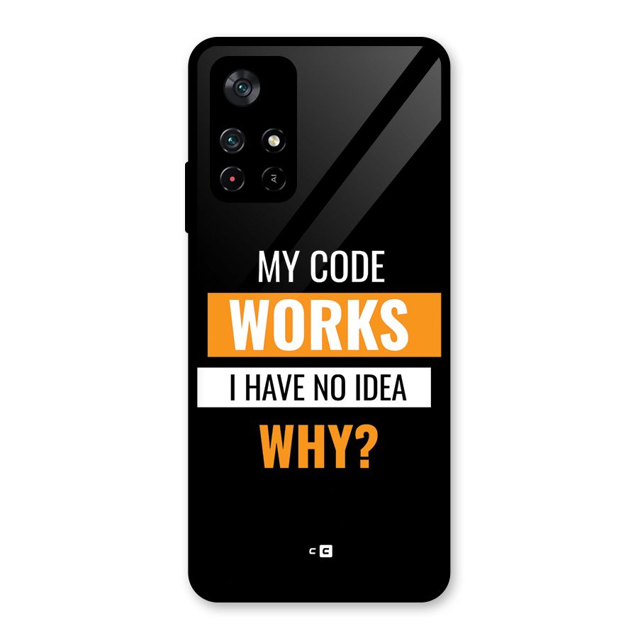 Coders Thought Glass Back Case for Poco M4 Pro 5G