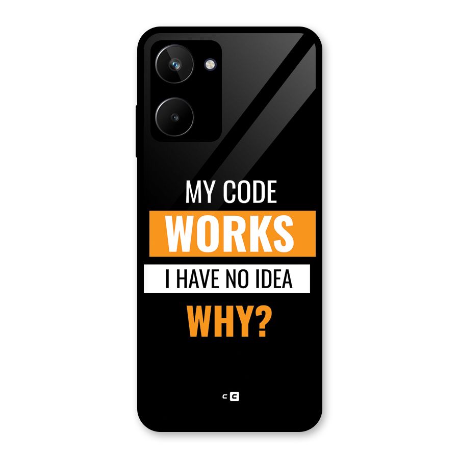 Coders Thought Glass Back Case for Realme 10