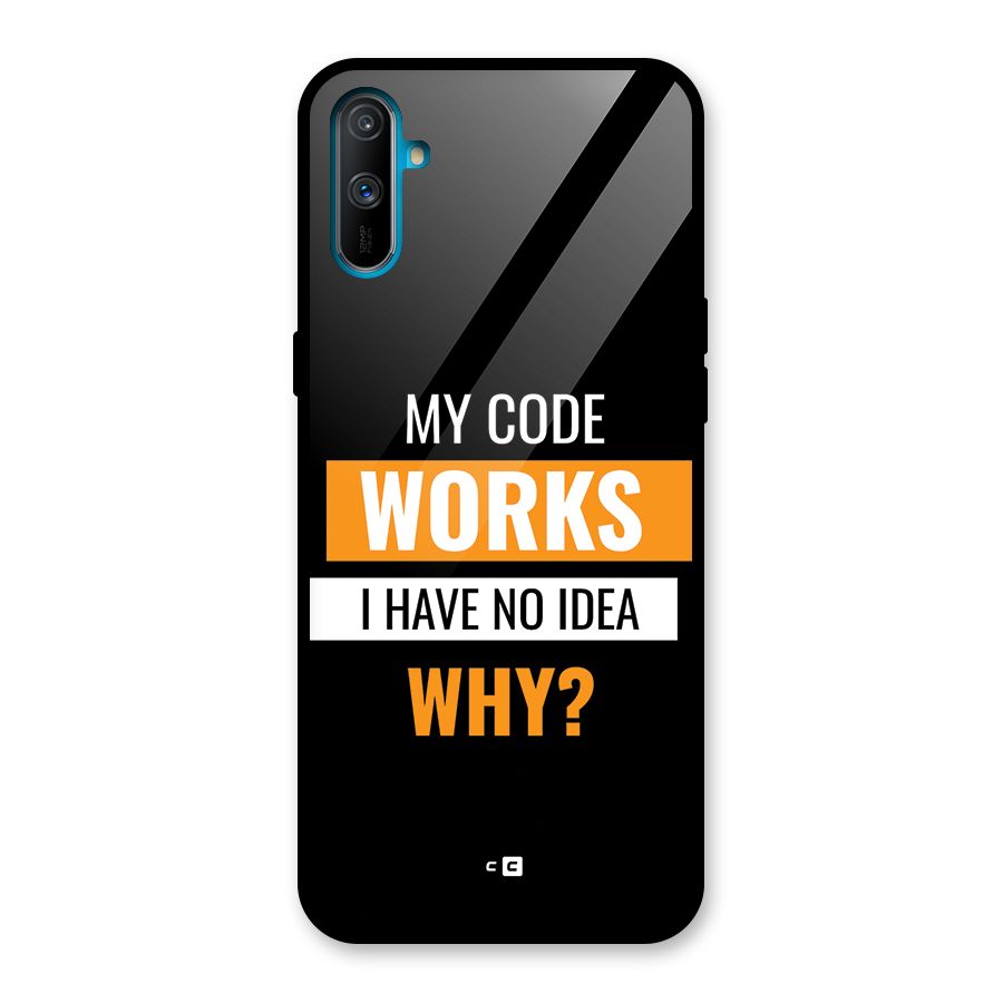 Coders Thought Glass Back Case for Realme C3