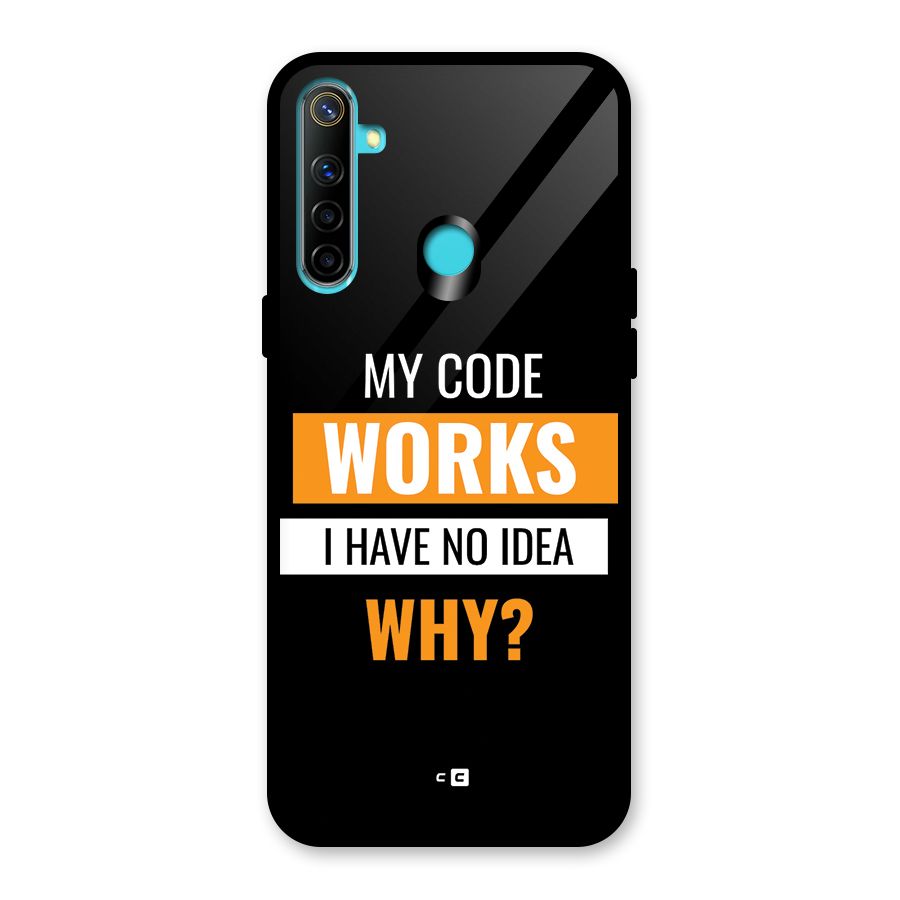 Coders Thought Glass Back Case for Realme Narzo 10