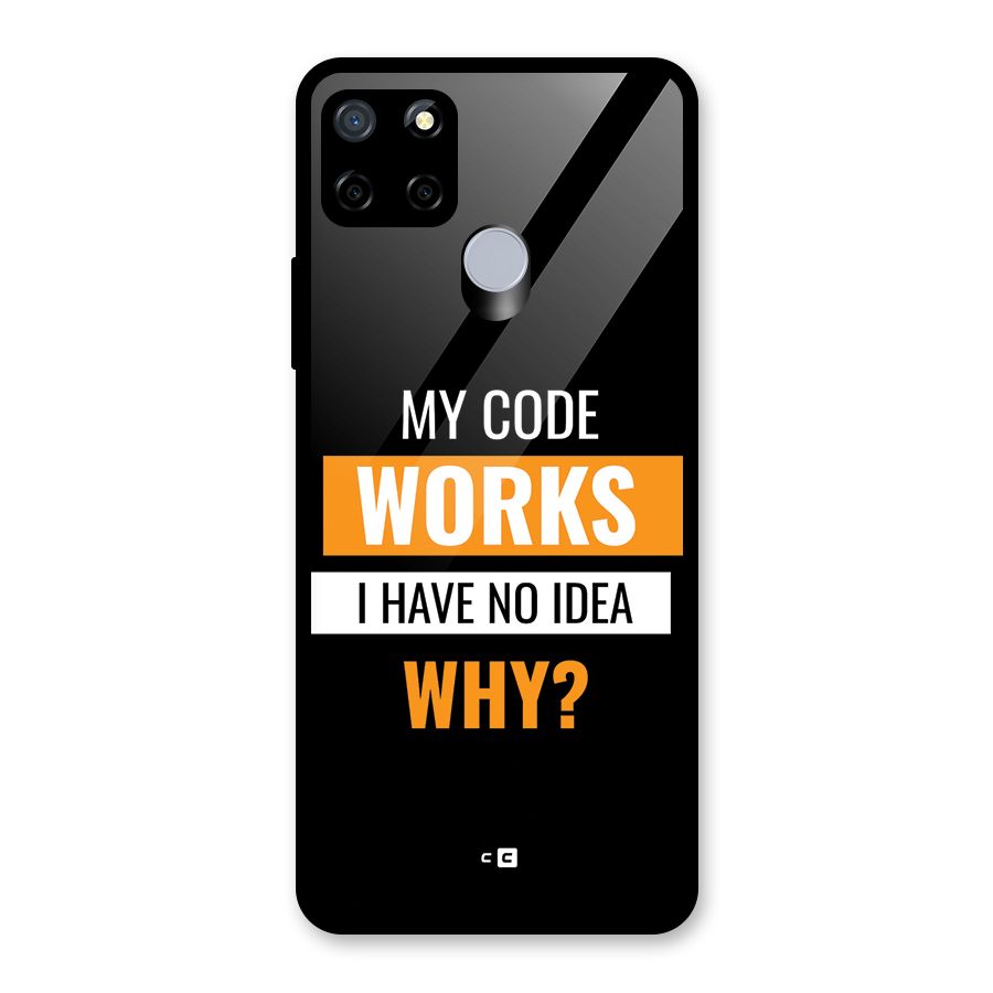 Coders Thought Glass Back Case for Realme Narzo 20