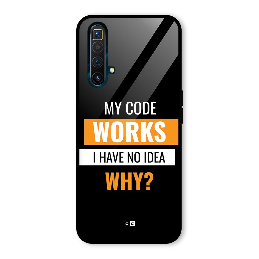 Coders Thought Glass Back Case for Realme X3