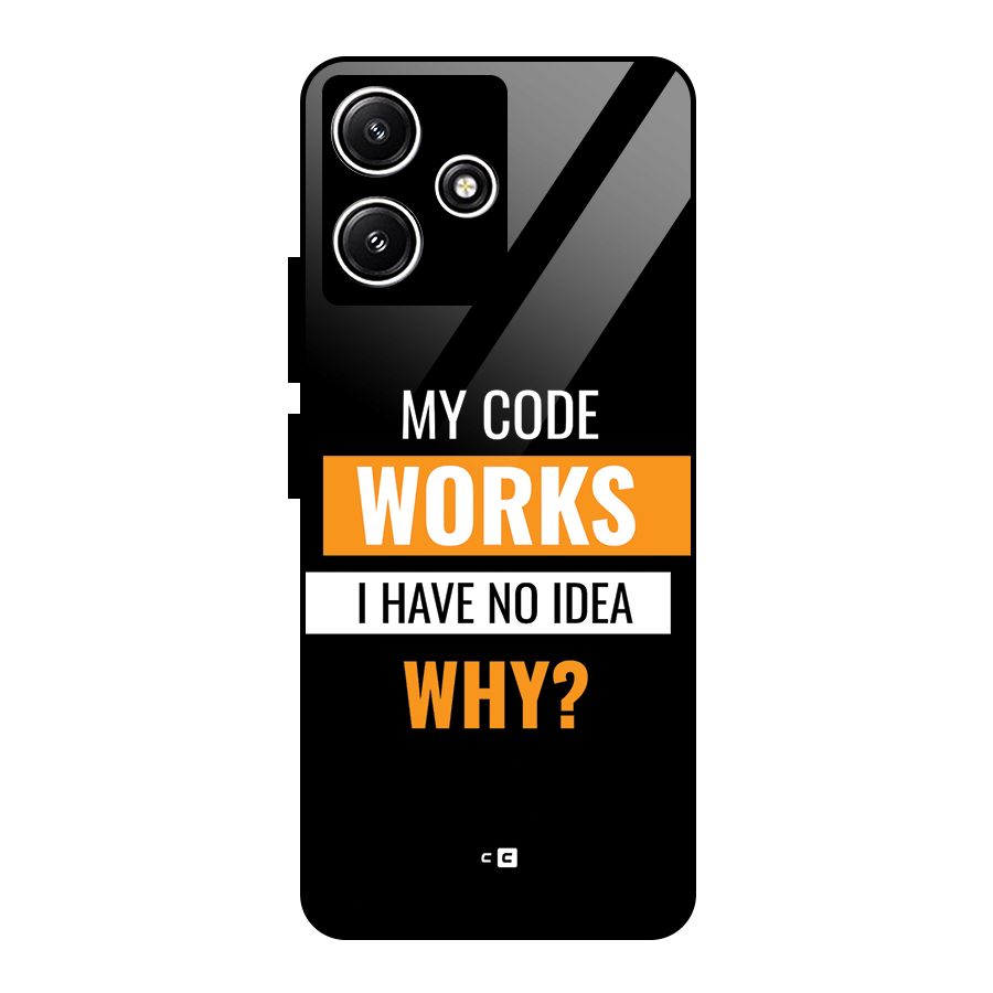 Coders Thought Glass Back Case for Redmi 12 5G
