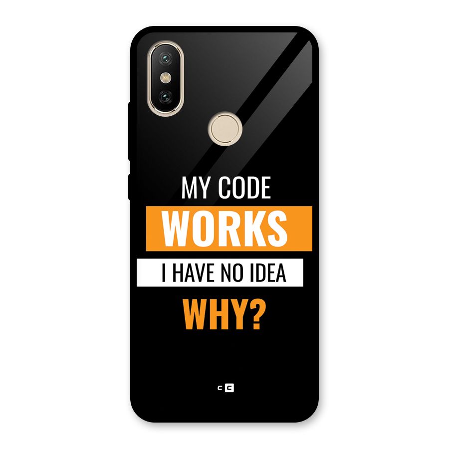 Coders Thought Glass Back Case for Redmi A2
