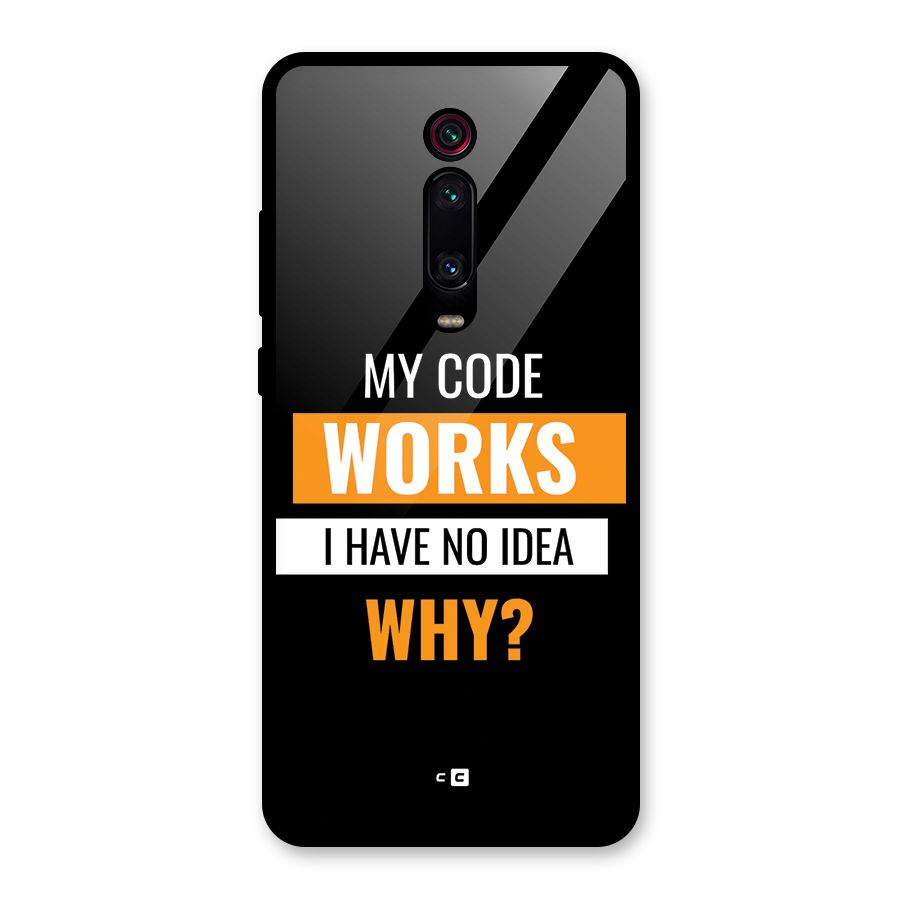 Coders Thought Glass Back Case for Redmi K20