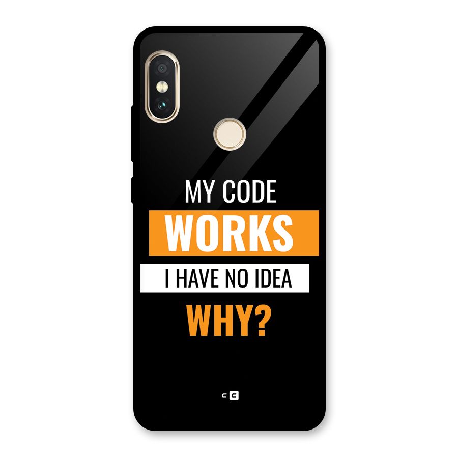Coders Thought Glass Back Case for Redmi Note 5 Pro