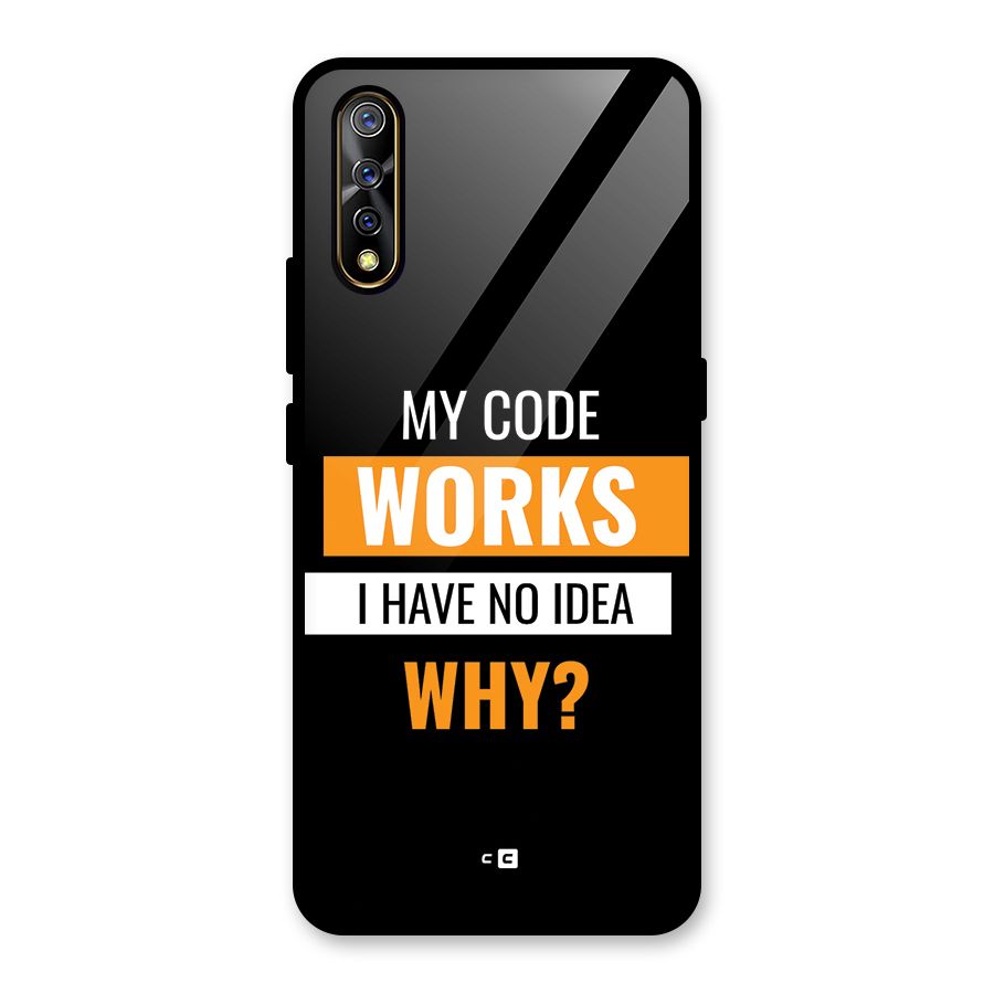 Coders Thought Glass Back Case for Vivo S1