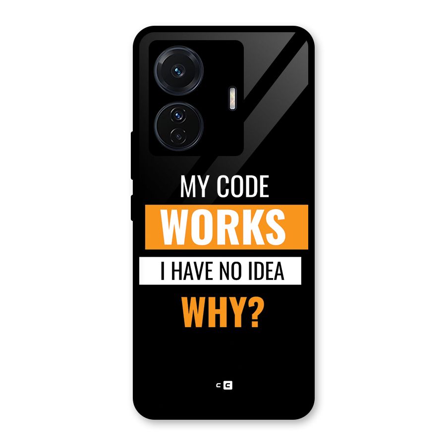Coders Thought Glass Back Case for Vivo T1 Pro