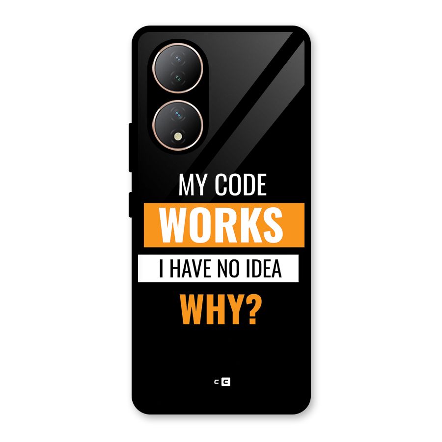 Coders Thought Glass Back Case for Vivo T2