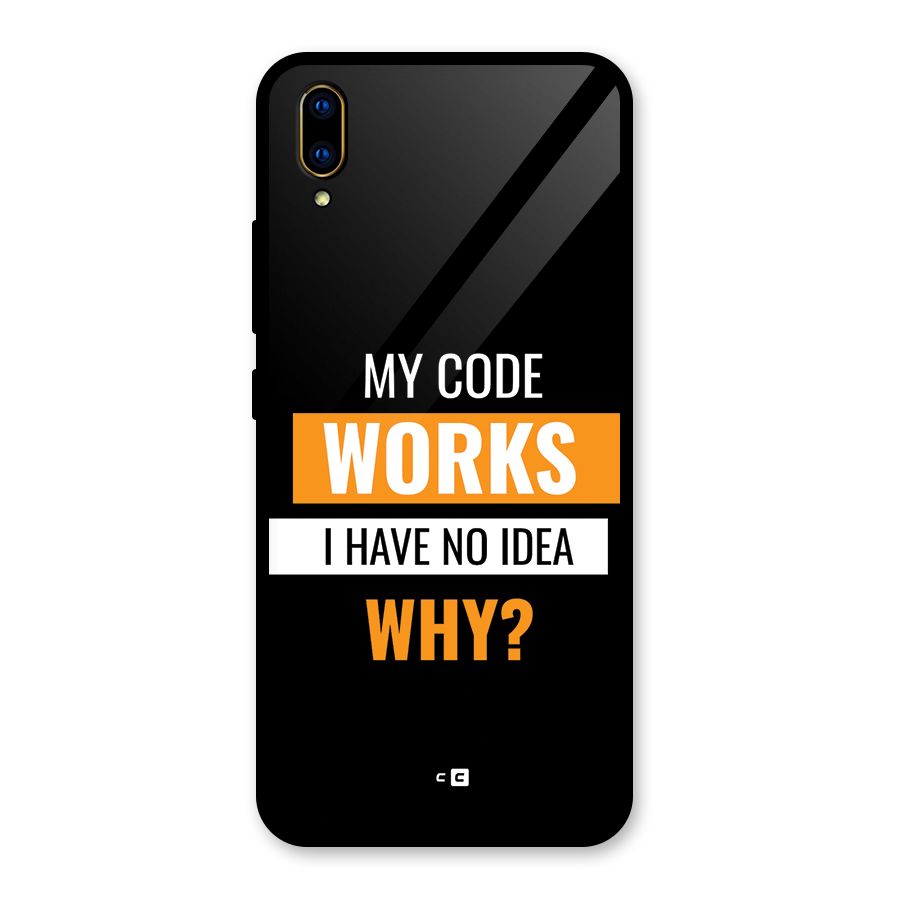 Coders Thought Glass Back Case for Vivo V11 Pro