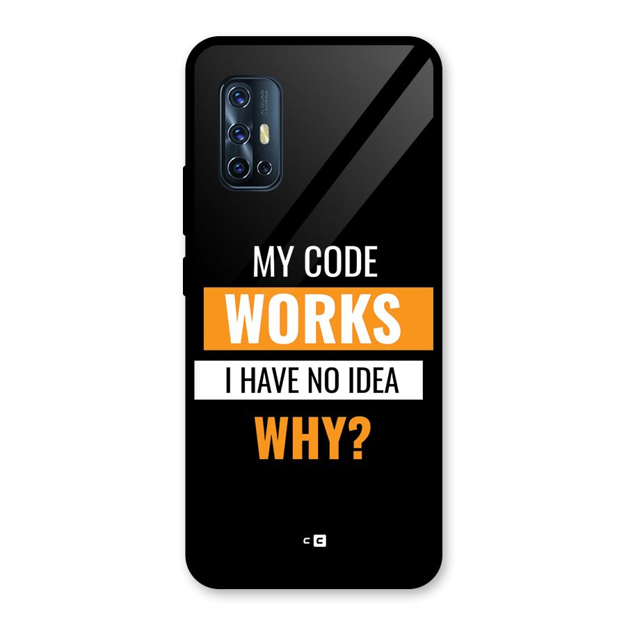 Coders Thought Glass Back Case for Vivo V17