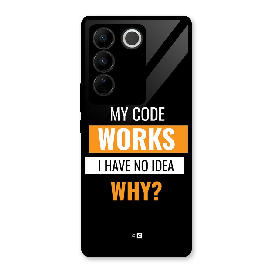 Coders Thought Glass Back Case for Vivo V27