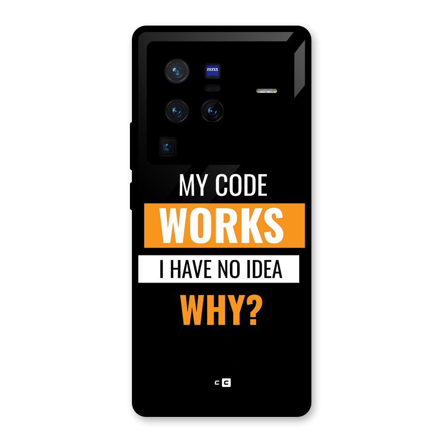 Coders Thought Glass Back Case for Vivo X80 Pro