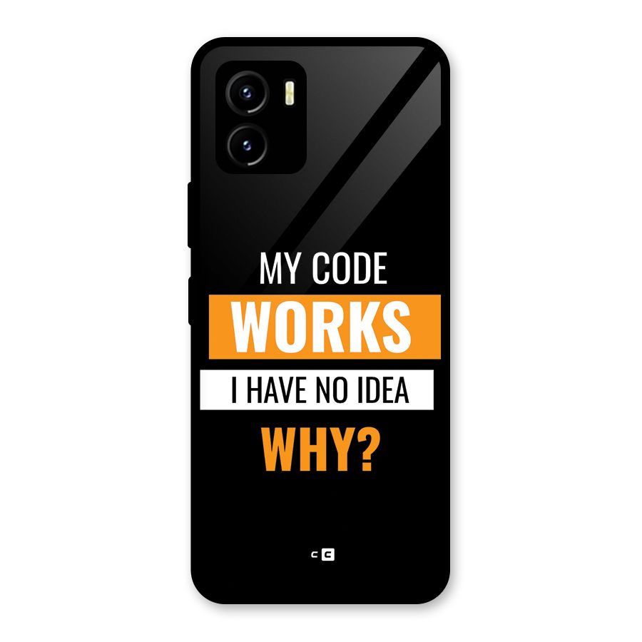 Coders Thought Glass Back Case for Vivo Y15s