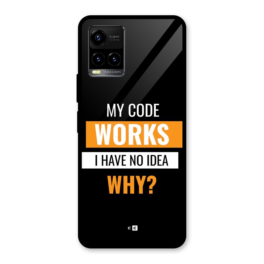 Coders Thought Glass Back Case for Vivo Y21T