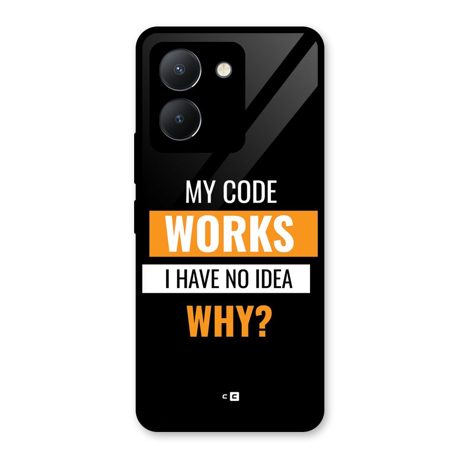 Coders Thought Glass Back Case for Vivo Y36
