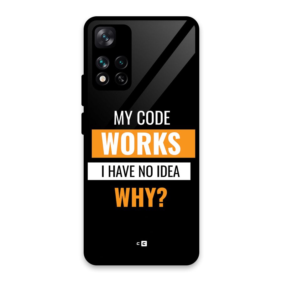 Coders Thought Glass Back Case for Xiaomi 11i 5G