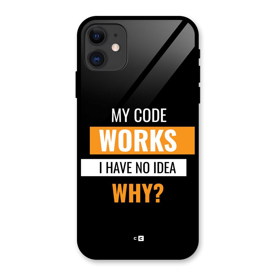 Coders Thought Glass Back Case for iPhone 11