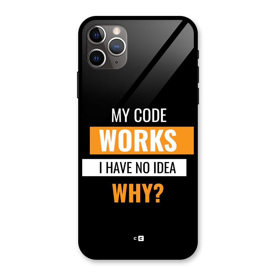 Coders Thought Glass Back Case for iPhone 11 Pro Max
