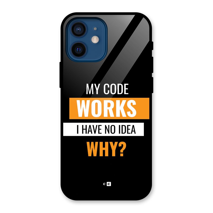Coders Thought Glass Back Case for iPhone 12 Mini