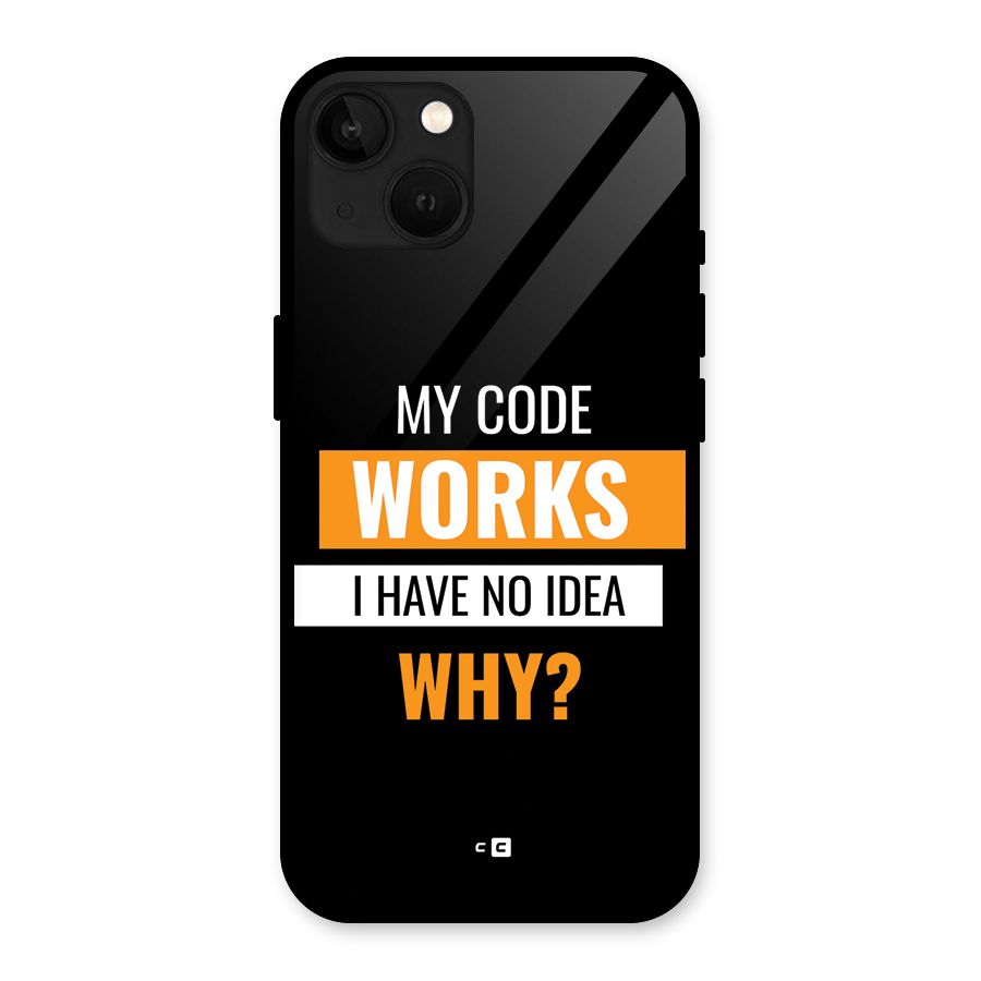 Coders Thought Glass Back Case for iPhone 13