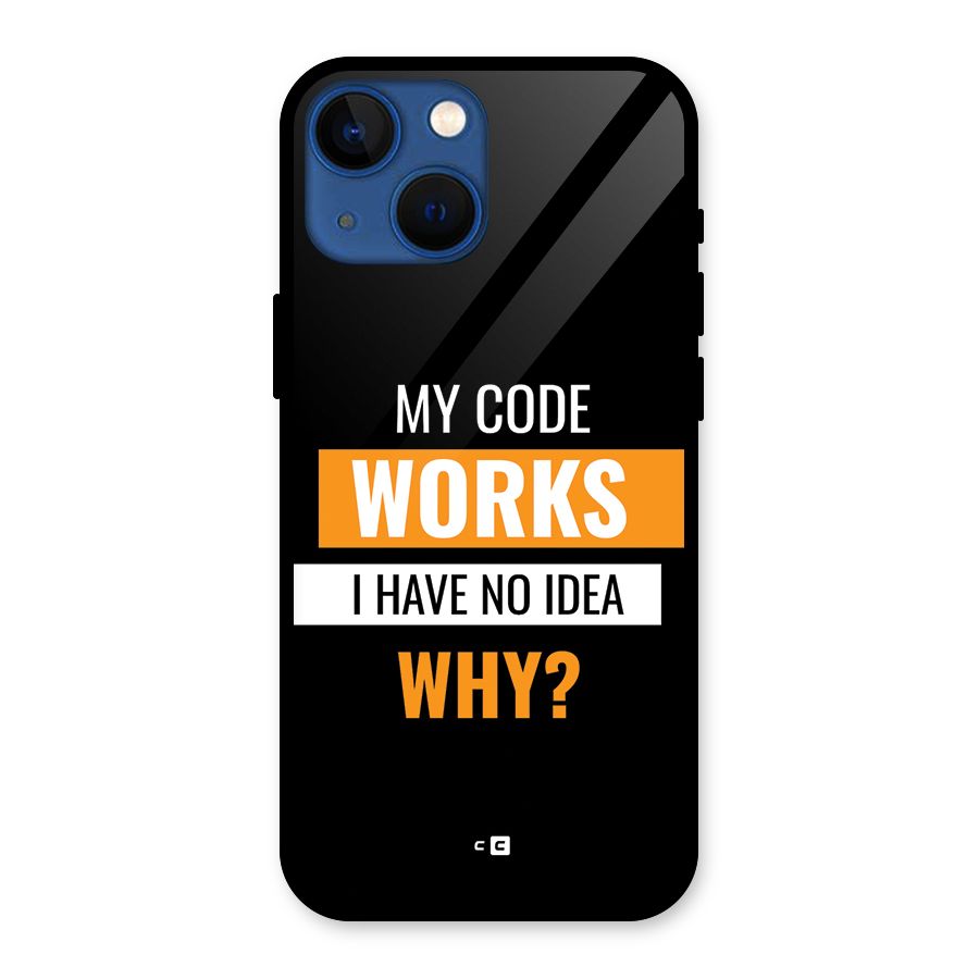 Coders Thought Glass Back Case for iPhone 13 Mini