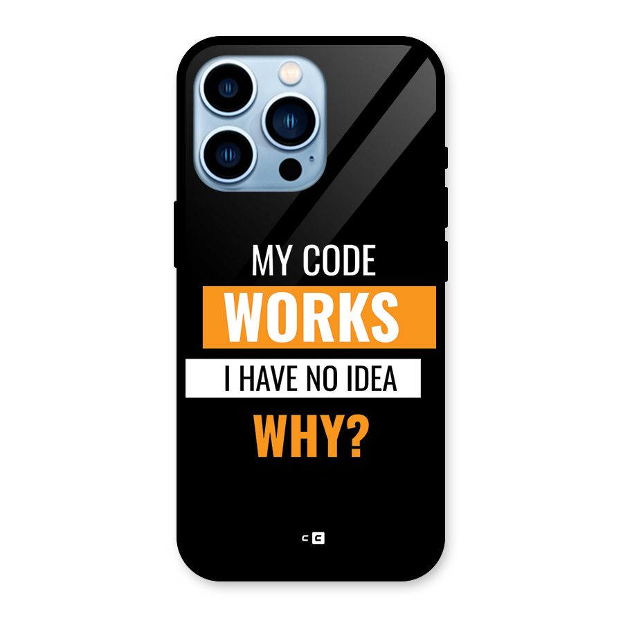 Coders Thought Glass Back Case for iPhone 13 Pro
