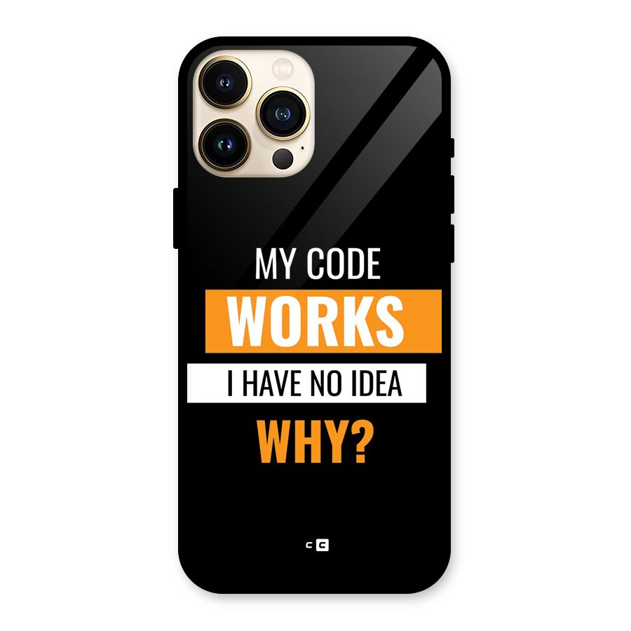 Coders Thought Glass Back Case for iPhone 13 Pro Max