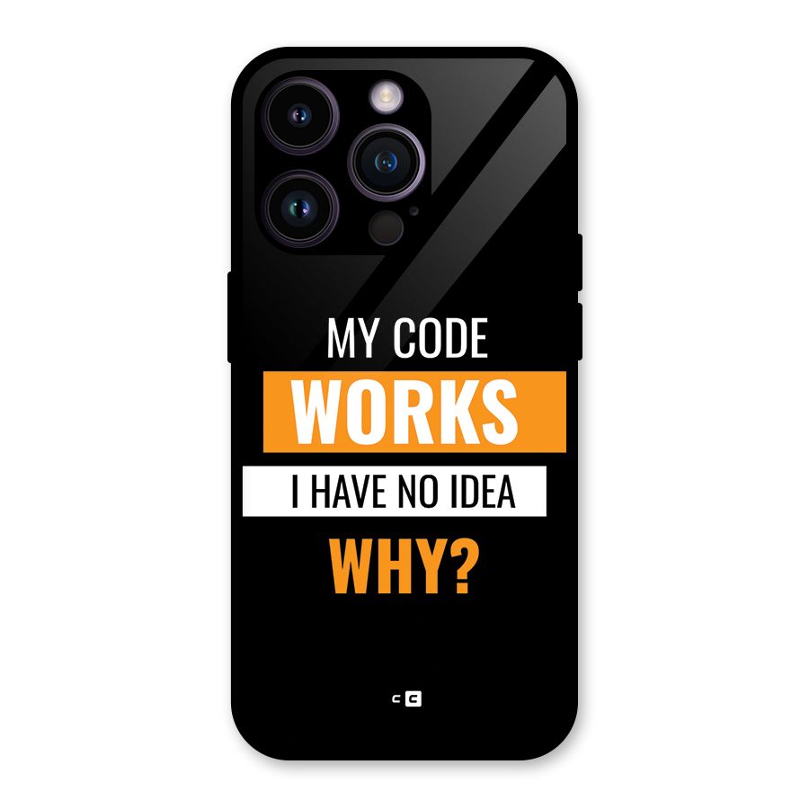 Coders Thought Glass Back Case for iPhone 14 Pro