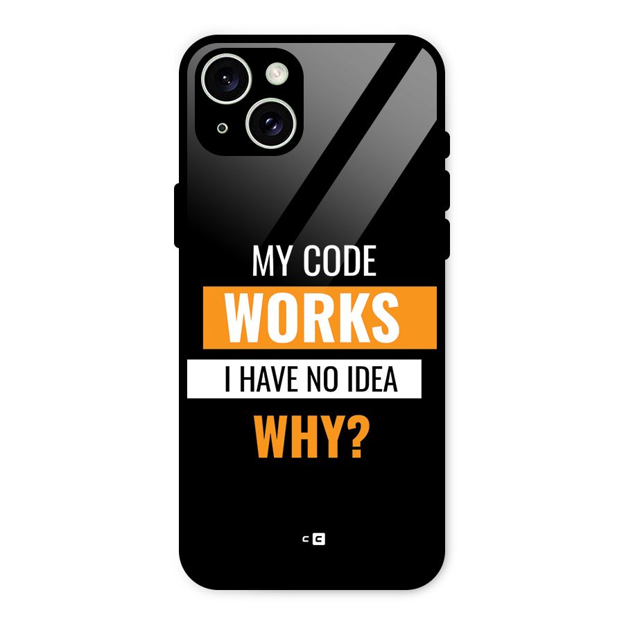 Coders Thought Glass Back Case for iPhone 15 Plus