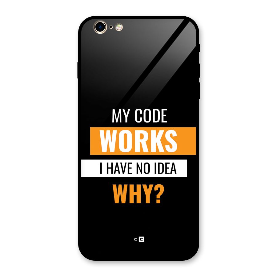 Coders Thought Glass Back Case for iPhone 6 Plus 6S Plus