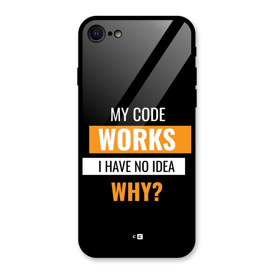 Coders Thought Glass Back Case for iPhone 8